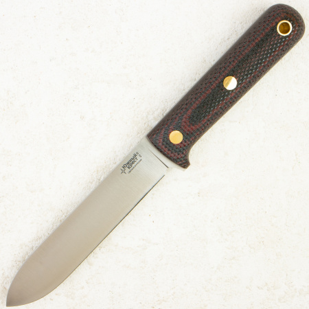 Нож Южный Крест Кефарт L, VG-10, Convex, Micarta Black/Red, Насечка