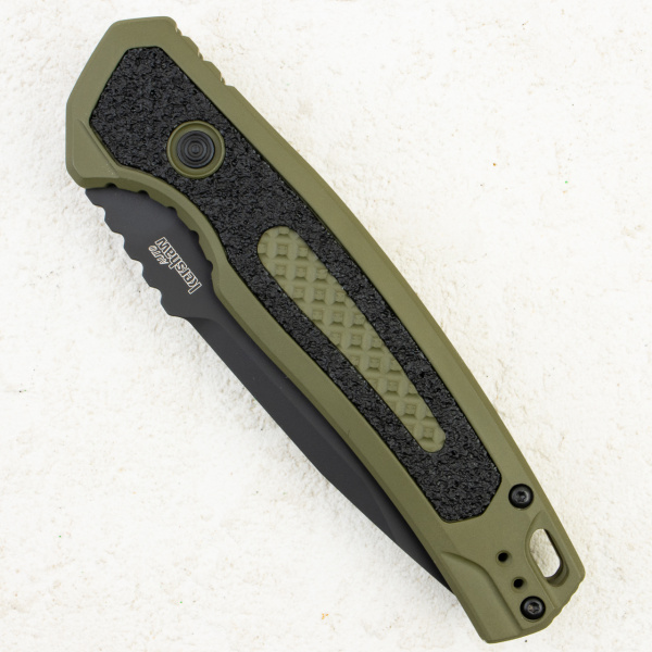 Нож Kershaw Auto Launch 16, CPM M4, Aluminum Black/Olive Handle, KS7105OLBLK