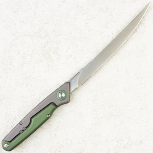 Нож CIVIVI Shawka, Satin, 14C28N, Aluminum Gray/Green Handle, Nylon Sheath, C22029B-3 Нож CIVIVI Shawka, Satin, 14C28N, Aluminum Gray/Green Handle, Nylon Sheath, C22029B-3
