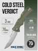 Нож Cold Steel Verdict, 4116 SS, GFN OD Green, FL-C3SPSSODG Нож Cold Steel Verdict, 4116 SS, GFN OD Green, FL-C3SPSSODG