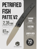Нож Petrified Fish Patte V2, Satin, 14C28N, Carbon Fiber Handle, PF719CS Нож Petrified Fish Patte V2, Satin, 14C28N, Carbon Fiber Handle, PF719CS