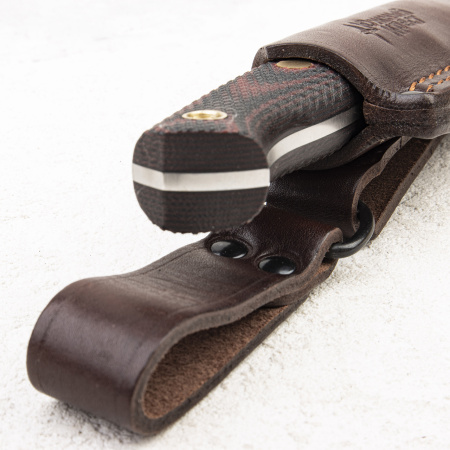 Нож Южный Крест - Fang, N690, Конвекс, Микарта Красно-Черная - купить в интернет-магазине Blademan