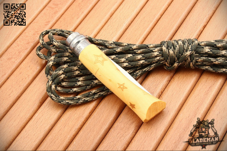 Нож Opinel №7 Nature, Нержавеющая сталь, Самшит, Гравировка звезды - купить в интернет-магазине Blademan