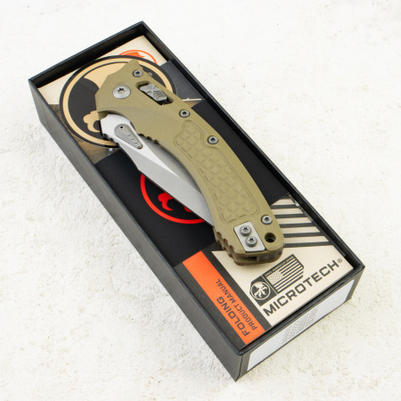 Нож Microtech Amphibian RAM-LOK, Apocalyptic, M390, G10 Frag OD Green, 137RL-10 Нож Microtech Amphibian RAM-LOK, Apocalyptic, M390, G10 Frag OD Green, 137RL-10