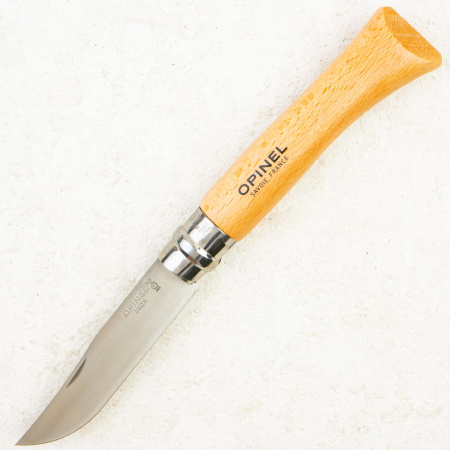 Нож Opinel №10, 12C27, Beech Wood, Штопор