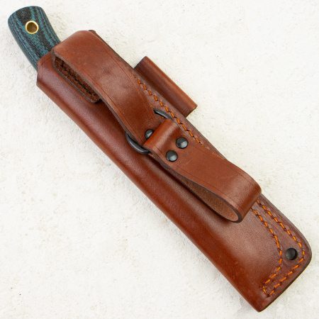 Нож Южный Крест Траппер, VG-10, Convex, Micarta Black/Blue, Насечка