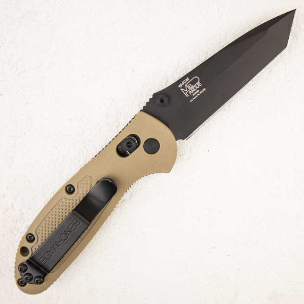 Нож Benchmade 557BKSN Mini-Griptilian Tanto Black Plain, Sand