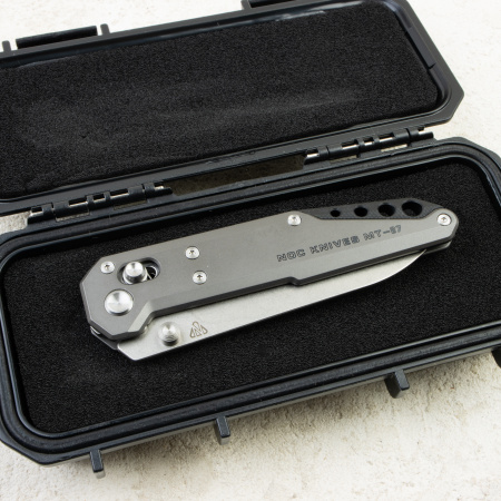 Нож NOC Knives Dark Feather 2.0, M390, Titanium Gray Handle, MT-2703