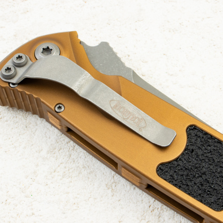 Нож Microtech Socom Elite Auto, Apocalyptic, M390, Aluminum Tan, 160A-10