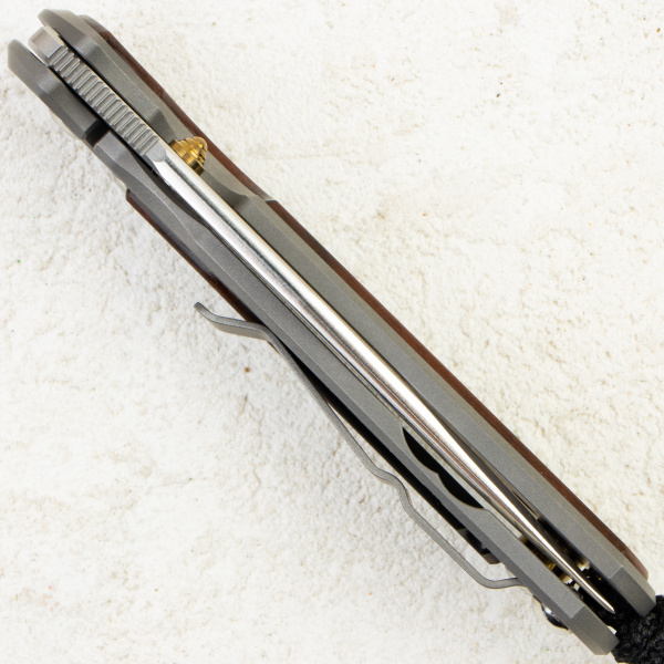 Нож Chris Reeve Small Sebenza 31 Inlay, Polished CPM MagnaCut, Titanium/Macassar Ebony Handle, S31-1140