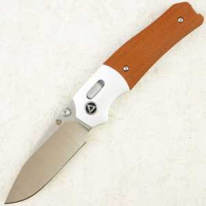 Нож QSP Vault, Stonewash-Satin 14C28N, Silver Bolster/Micarta Tan, QS157-C1 Нож QSP Vault, Stonewash-Satin 14C28N, Silver Bolster/Micarta Tan, QS157-C1