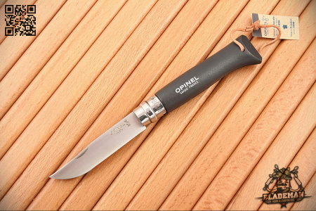 Нож Opinel №8 Trekking, Нержавеющая сталь, Черный - купить в интернет-магазине Blademan