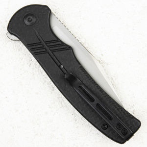 Нож CIVIVI Cogent, 14C28N Silver, Micarta Black, Button Lock, C20038D-7 - складной туристические ножи из стали Нож CIVIVI Cogent, 14C28N Silver, Micarta Black, Button Lock, C20038D-7 - складной туристические ножи из стали