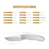 Нож Remette Wild Species, M390, Titanium Gray Handle, WD108-G Нож Remette Wild Species, M390, Titanium Gray Handle, WD108-G