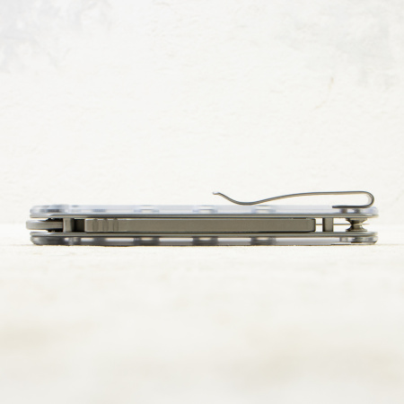 Нож CIVIVI Vision FG with Thumb Stud, Satin Nitro-V, Polished Clear Lexan Handle, C22036-7 Нож CIVIVI Vision FG with Thumb Stud, Satin Nitro-V, Polished Clear Lexan Handle, C22036-7