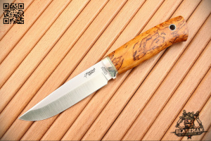 Южный Крест - Стерх, Карельская береза Янтарь, M390 - купить в интернет-магазине Blademan