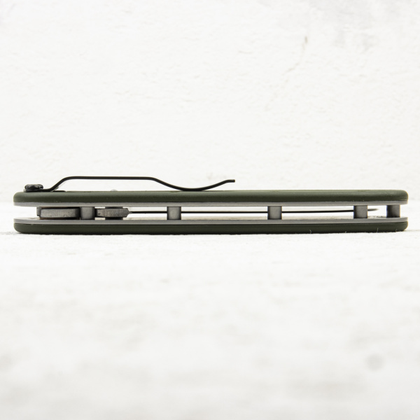 Нож Ontario Rat 1, AUS-8 Stonewashed, Foliage Green Nylon, 8874TC