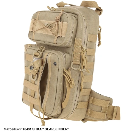 Тактический рюкзак MAXPEDITION Sitka Gearslinger 15L, Khaki, 0431K Тактический рюкзак MAXPEDITION Sitka Gearslinger 15L, Khaki, 0431K