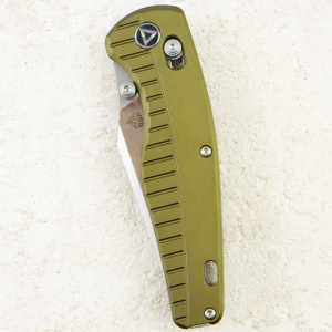 Нож QSP Dolphin, Stonewash-Satin, 14C28N, Aluminum Green Handle, QS165-B1 Нож QSP Dolphin, Stonewash-Satin, 14C28N, Aluminum Green Handle, QS165-B1