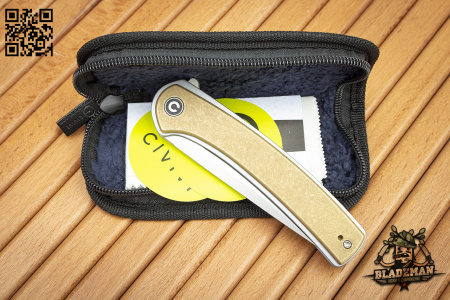 Нож CIVIVI Asticus, D2, Brass - купить в интернет-магазине Blademan