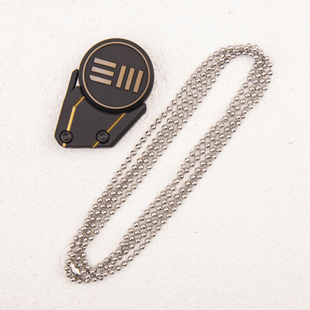 Шейный нож WE Knife Quark, M390, Titanium, Gold - купить в интернет-магазине Blademan