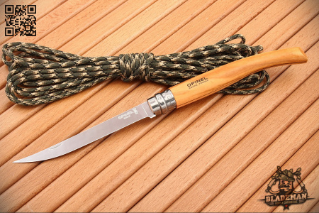 Нож филейный Opinel №12, Нержавеющая сталь, Оливковое дерево - купить в интернет-магазине Blademan