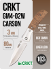Нож CRKT M4-02W Carson, 8Cr13MoV, Stainless Steel/Wood, M4-02W