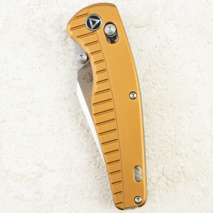 Нож QSP Dolphin, Stonewash-Satin, 14C28N, Aluminum Champagne Handle, QS165-A1 Нож QSP Dolphin, Stonewash-Satin, 14C28N, Aluminum Champagne Handle, QS165-A1
