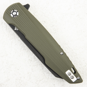Нож QSP Phoenix, D2 Blackwash, G10 Green - складной туристические ножи из стали Нож QSP Phoenix, D2 Blackwash, G10 Green - складной туристические ножи из стали