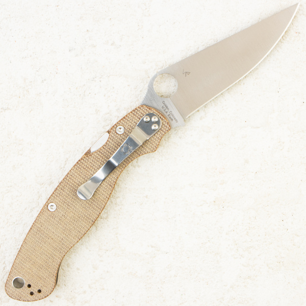 Нож Spyderco Military 2, CPM Cru-Wear, Canvas Micarta Brown, C36MPCW2