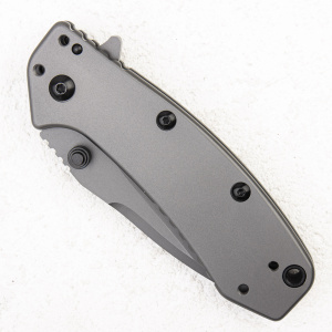 Нож Kershaw Cryo, 8Cr13MoV, Blackwash, Stainless Steel Gray, 1555TI Нож Kershaw Cryo, 8Cr13MoV, Blackwash, Stainless Steel Gray, 1555TI