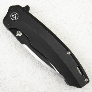 Нож QSP Woodpecker, Bohler M390 Satin, Titanium Black - складной туристические ножи из стали Нож QSP Woodpecker, Bohler M390 Satin, Titanium Black - складной туристические ножи из стали