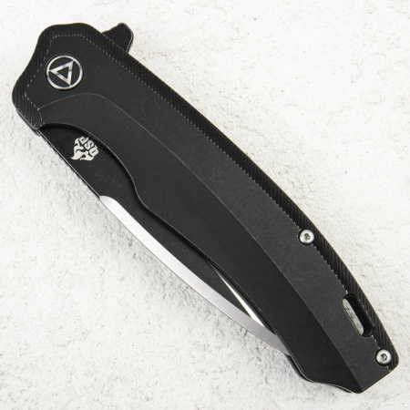 Нож QSP Woodpecker, Bohler M390 Satin, Titanium Black Нож QSP Woodpecker, Bohler M390 Satin, Titanium Black - купить в интернет-магазине Blademan