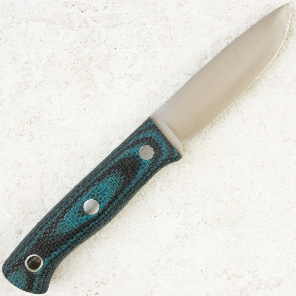 Нож Южный Крест ЯГД, CPR, Convex, Micarta Black/Blue, Насечка, 220
