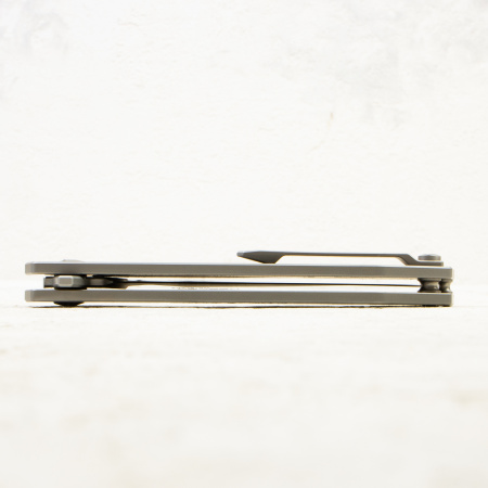 Mr.Blade Keeper NO SHNUR NO PARTY, M390, Titanium Metallic Mr.Blade Keeper NO SHNUR NO PARTY, M390, Titanium Metallic