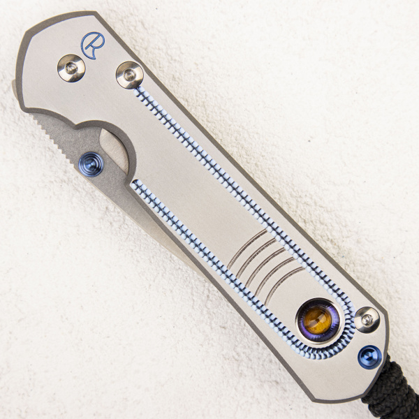 Нож Chris Reeve Small Sebenza 21 Unique Graphic W/Tiger Eye Inlay 2355 - складной туристические ножи из стали