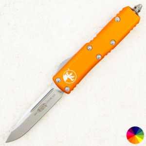Нож Microtech UTX-85, Stonewash, M390, Aluminum Orange, 231-10 OR Нож Microtech UTX-85, Stonewash, M390, Aluminum Orange, 231-10 OR