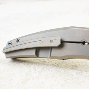 Нож WE Knife Kyklos, Satin, M390, Gray Titanium Handle, WE23086-4 Нож WE Knife Kyklos, Satin, M390, Gray Titanium Handle, WE23086-4