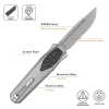 Нож Remette Swordfish Drop-Point, S35VN, Titanium/Carbon Black Inlay Handle, ZL103D2