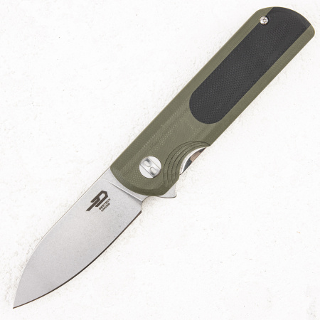 Нож Bestech Knives PEBBLE, G10 Черно-зеленый
