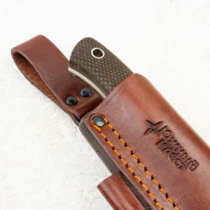 Нож Южный Крест Скаут, Convex, Elmax, Micarta Койот, Насечка, 237.0550.Elmax.K