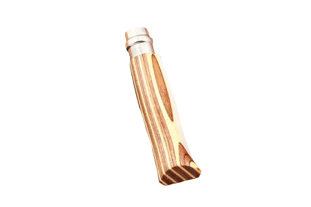 Opinel №8, коричневая рукоять — нож в сложенном виде с обратной стороны