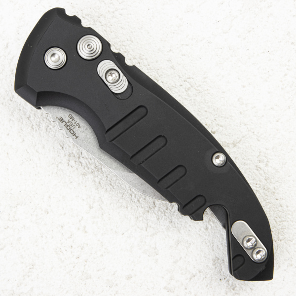 Нож Hogue A01-MicroSwitch Auto, CPM 154, Aluminum Black, 24140