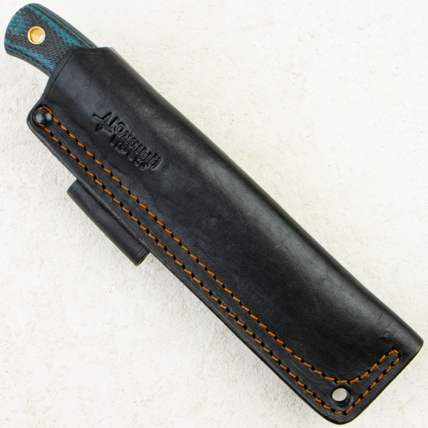 Нож Южный Крест Скаут L, CPR, Convex, Micarta Black/Blue, 238