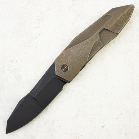 Нож WE Knife Solid Flipper Knife, CPM 20CV, Bronze Titanium Handle, WE22028-3