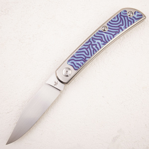 Нож WKL Mockingbird, ELMAX, Titanium/Micarta Blue - складной туристические ножи из стали Нож WKL Mockingbird, ELMAX, Titanium/Micarta Blue - складной туристические ножи из стали