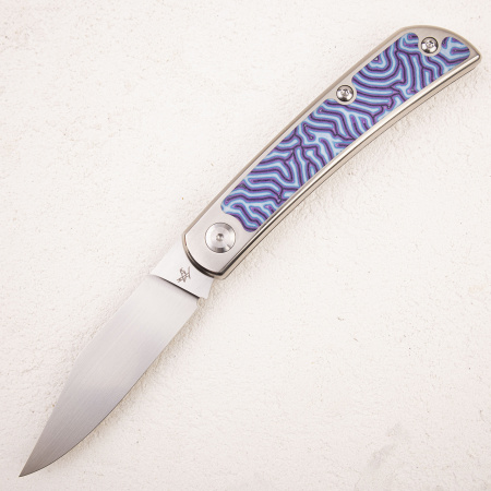 Нож WKL Mockingbird, ELMAX, Titanium/Micarta Blue - купить в интернет-магазине Blademan