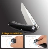 Нож Remette Wild Species, 14C28N, G10 Black Handle, GC103-B