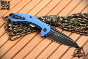 Нож Kershaw Natrix, Blackwash, Blue - складной туристические ножи из стали