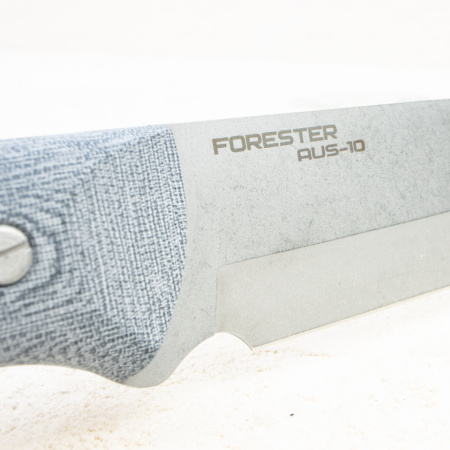 Нож N.C. Custom Forester, AUS-10, Micarta Grey, NCC043-A10SW/MC